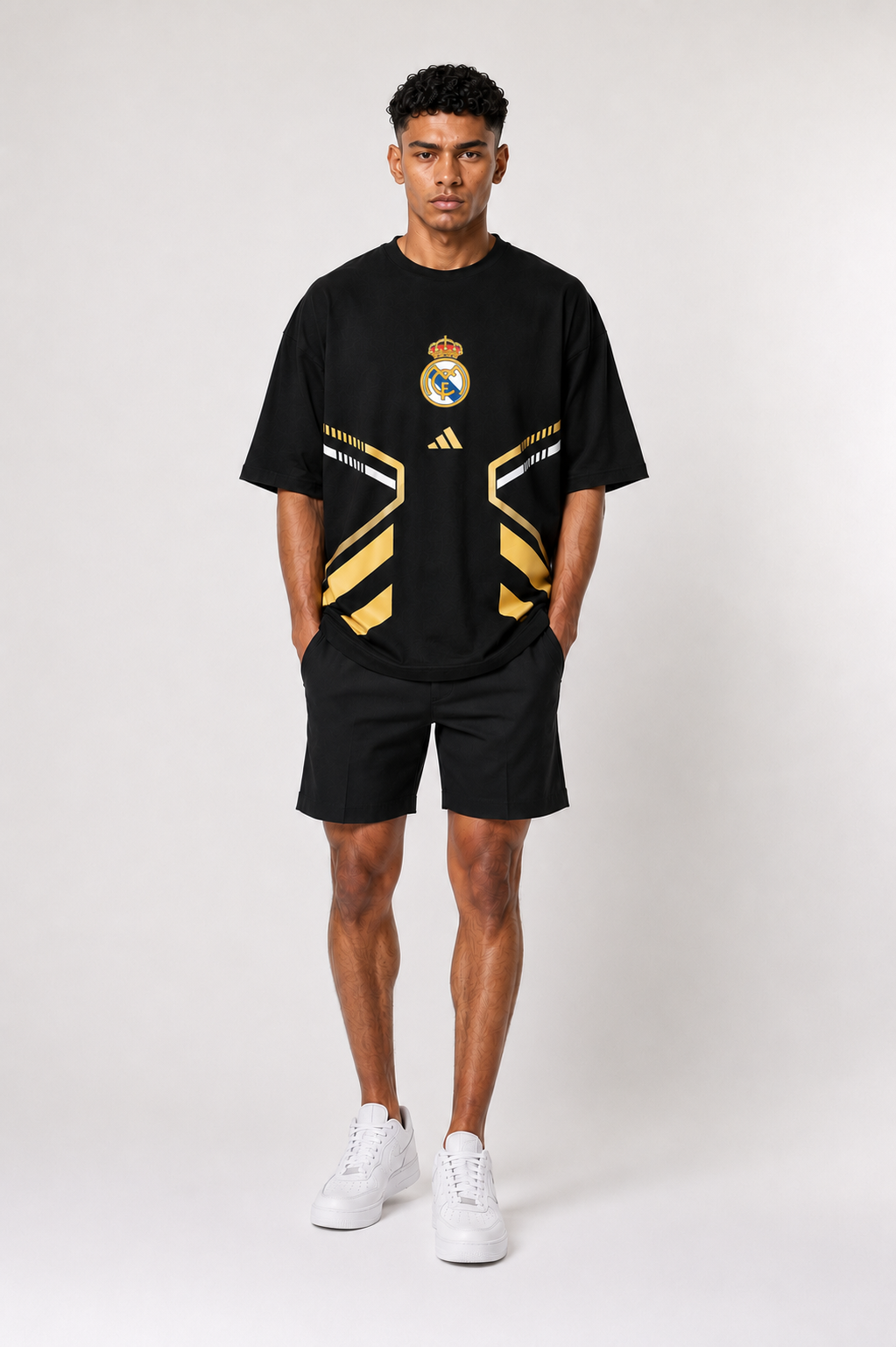 VYNTRRO Real Madrid Oversized Football Streetwear T-Shirt