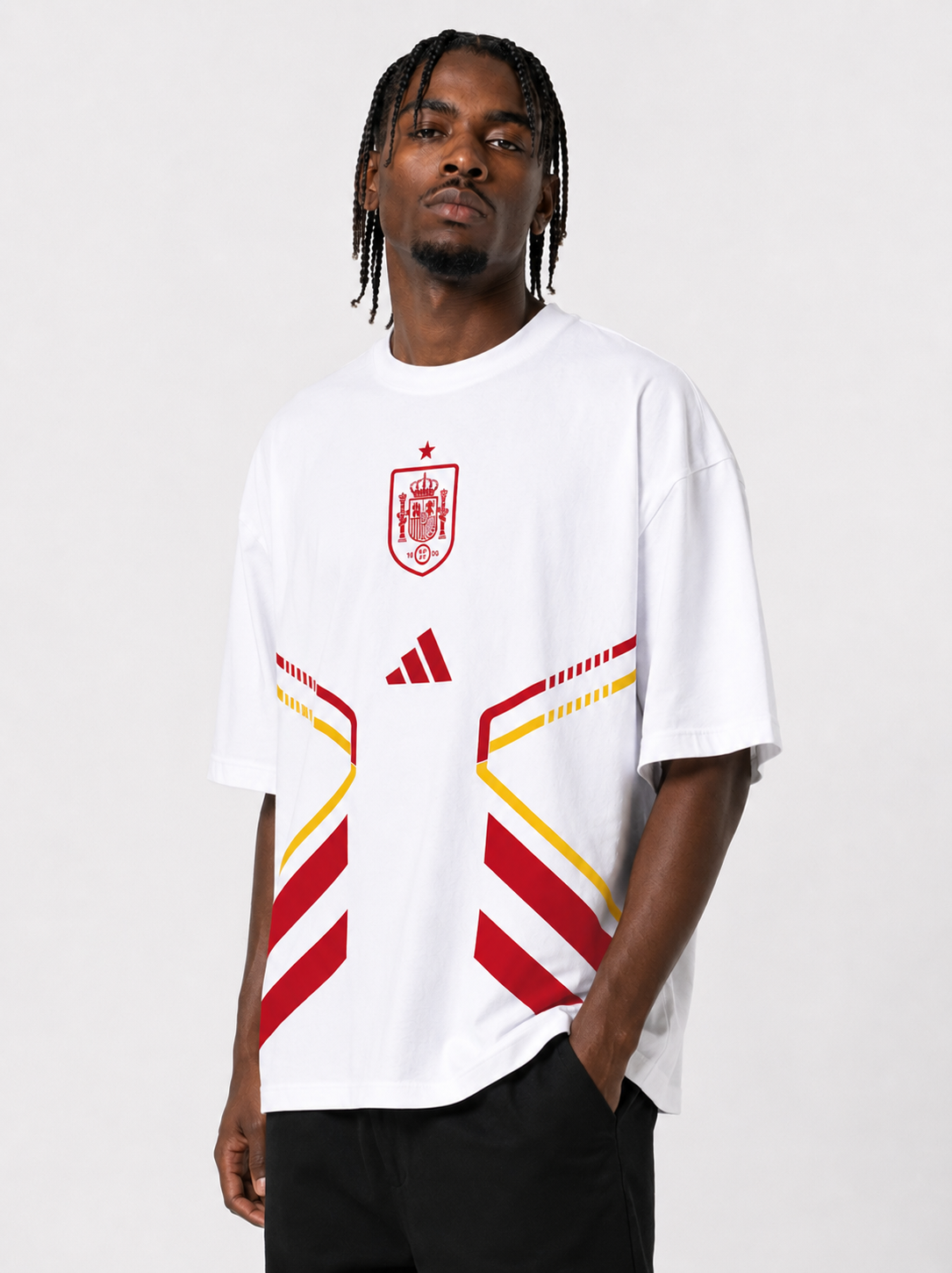 VYNTRRO Spain Oversized Football Streetwear T-Shirt