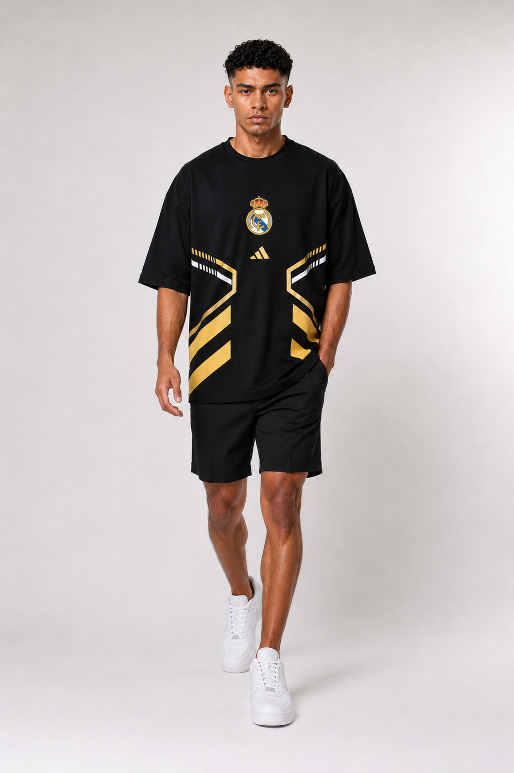 VYNTRRO Real Madrid Oversized Football Streetwear T-Shirt