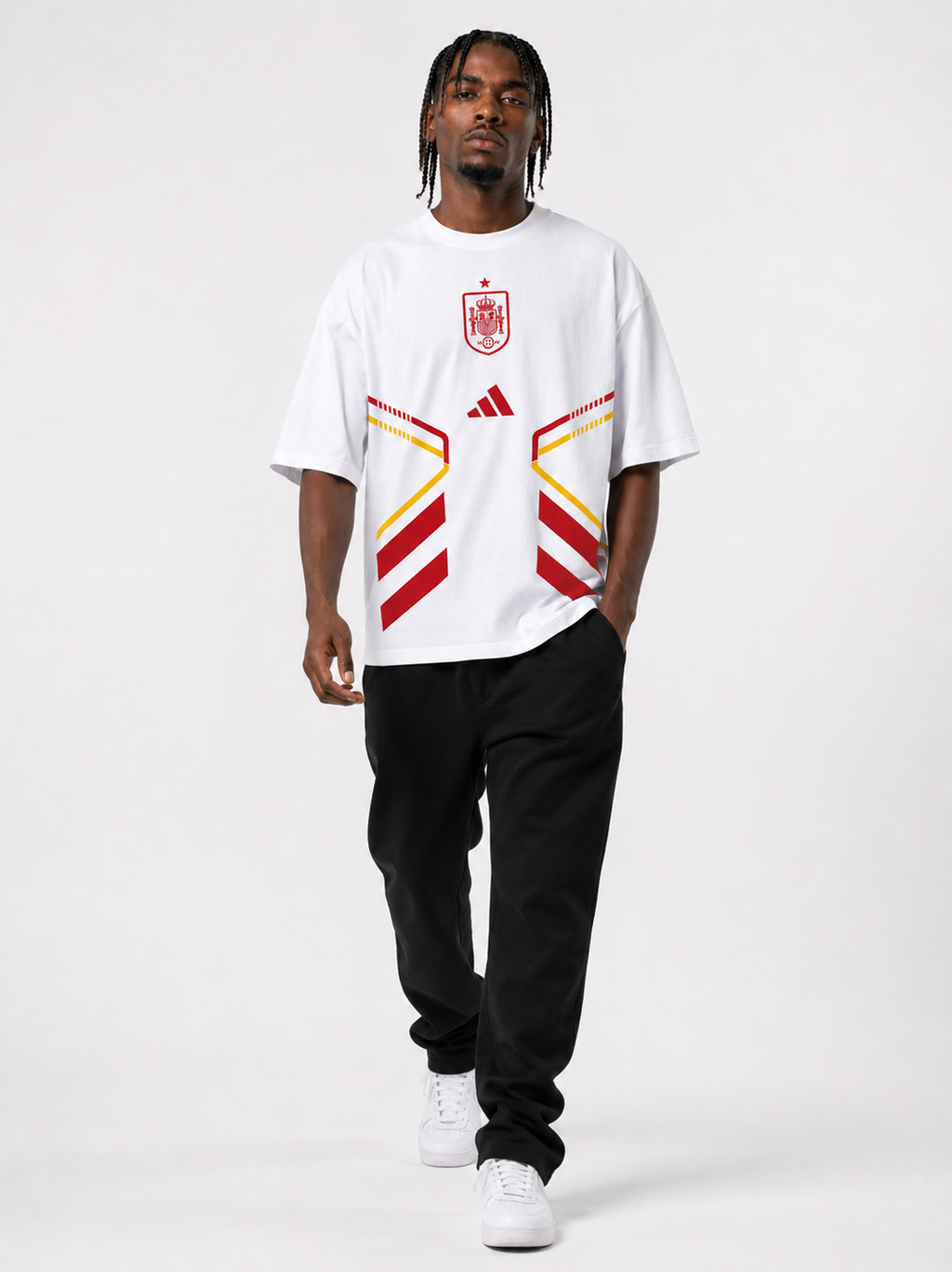 VYNTRRO Spain Oversized Football Streetwear T-Shirt
