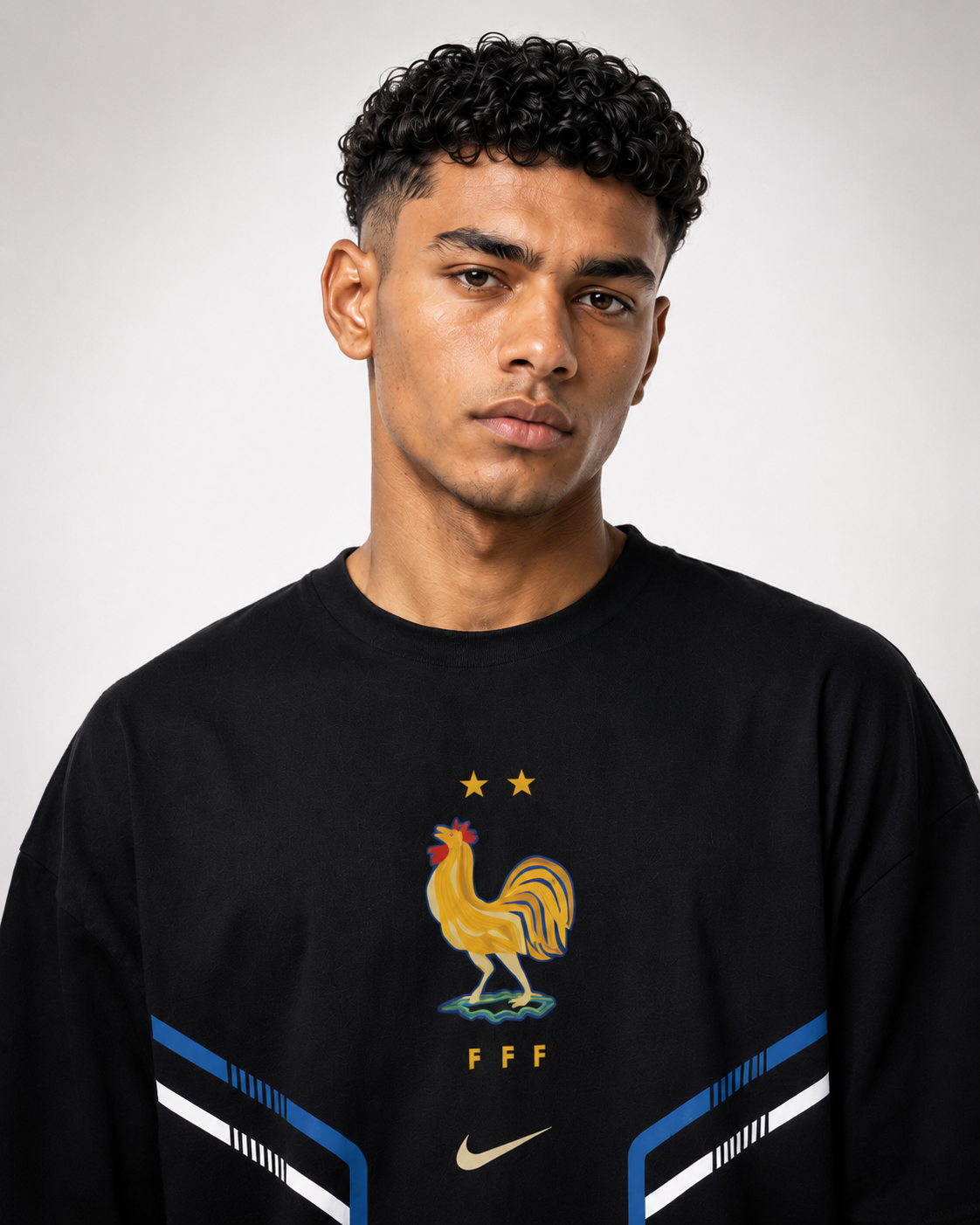 VYNTRRO France Oversized Football Streetwear T-Shirt
