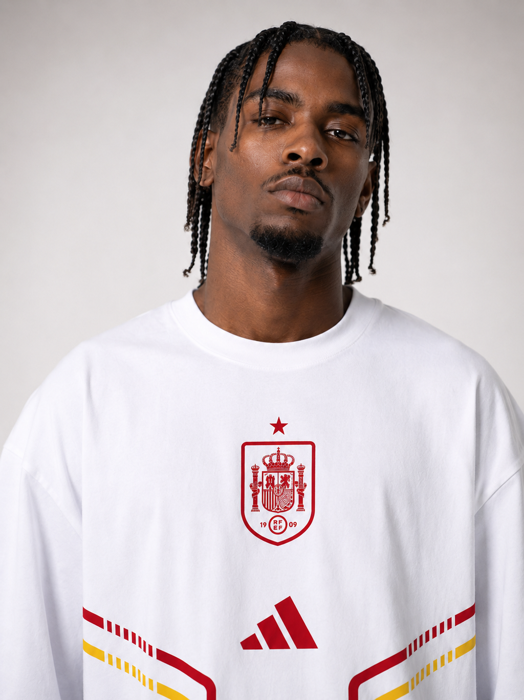 VYNTRRO Spain Oversized Football Streetwear T-Shirt