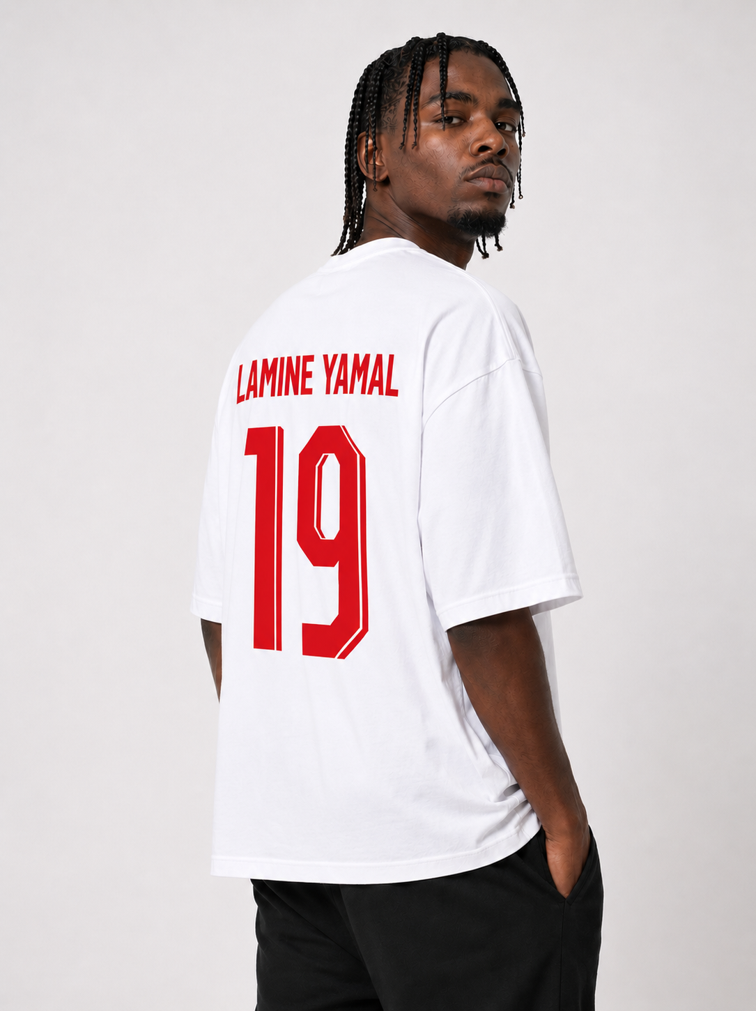 VYNTRRO Spain Oversized Football Streetwear T-Shirt