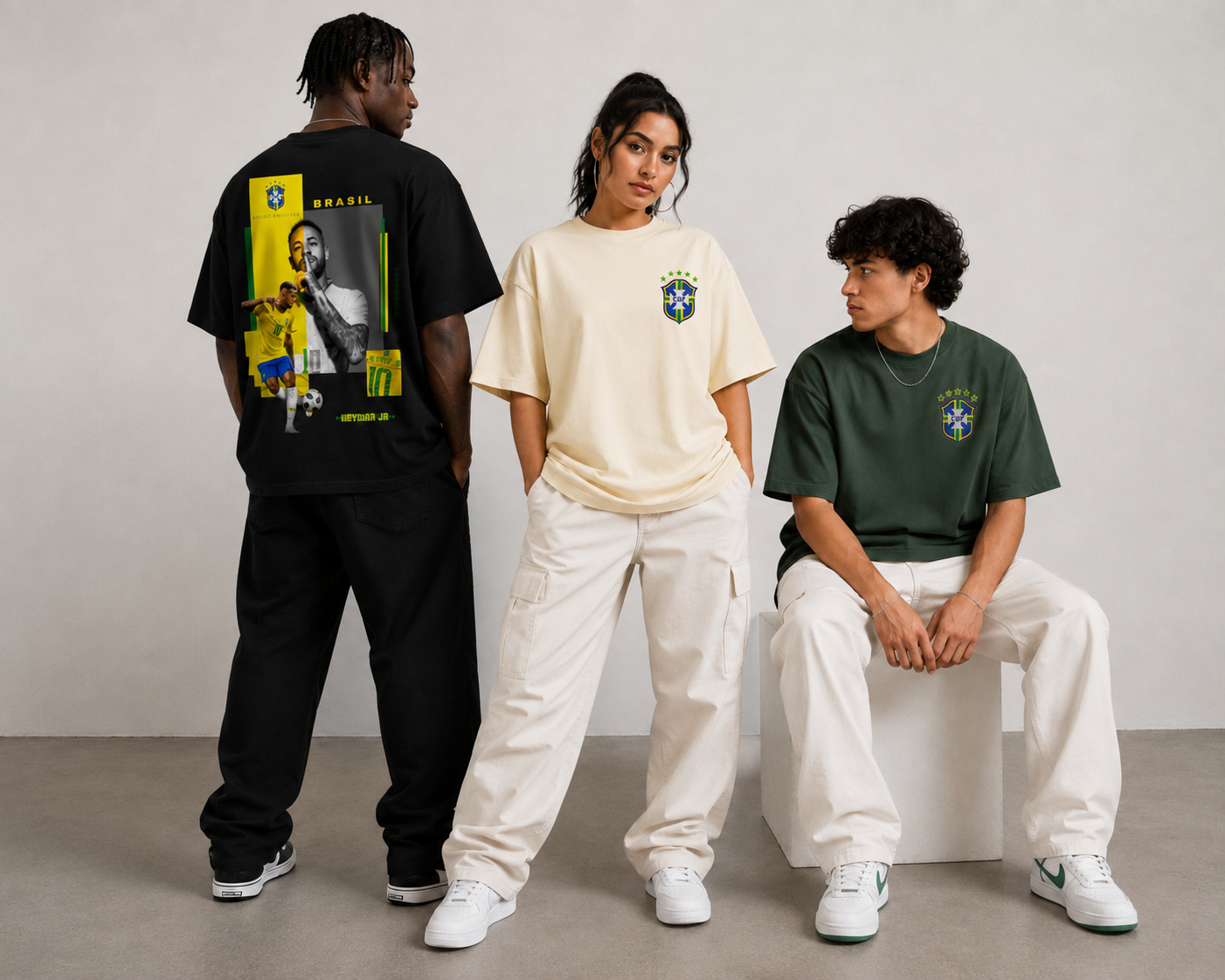 Brazil Drop Shoulder Oversized T-Shirt 🇧🇷